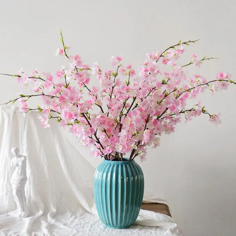 Lisslune | Artificial Cherry Blossom Branch - 109 cm Silk Flowers