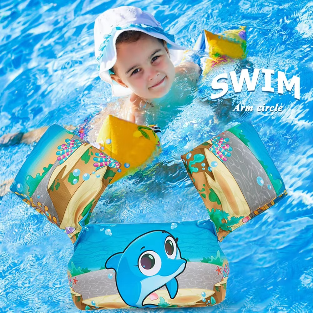 Lisslune | Kids’ Swim Arm Float and Safety Vest for Water Confidence