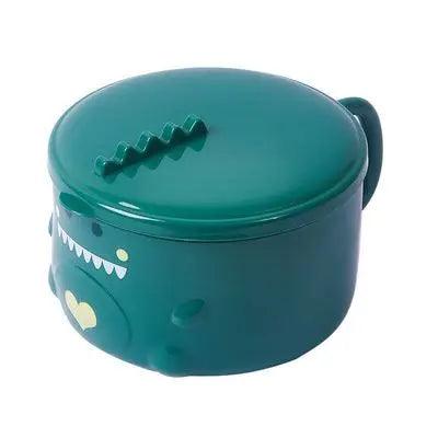 Lisslune | Dino-themed Stainless Steel Lunch Bowl Set - Fun Food Container for Kids