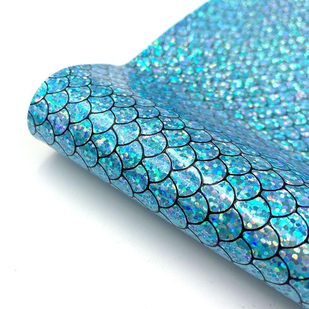 Lisslune | Holographic Mermaid Synthetic Leather - Ultimate DIY Essential for Creators