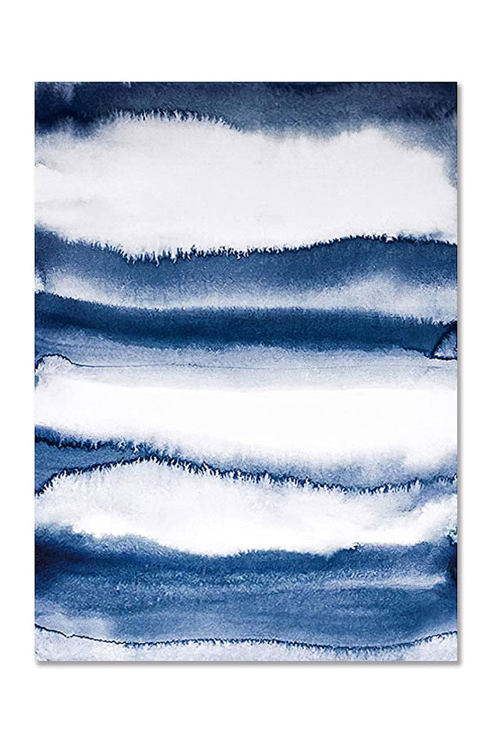 Lisslune | Blue Abstract Canvas Poster
