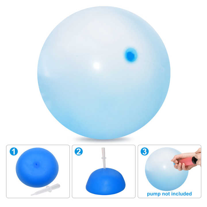 Lisslune | WobbleBubble – Giant Inflatable Play Ball for Kids Aged 5+ | Encourages Movement, Balance & Outdoor Fun