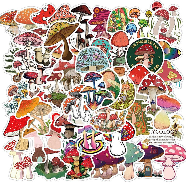 Lisslune | Enchanting Mushroom Sticker Art Collection
