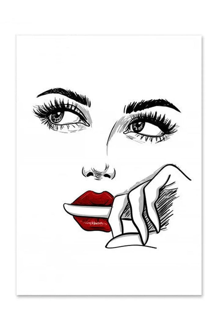 Lisslune | Lip Canvas Poster