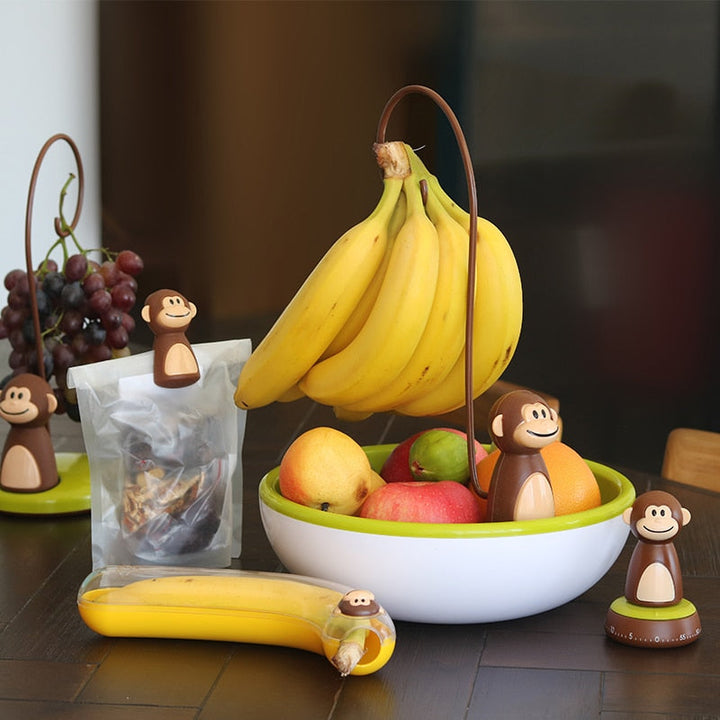Lisslune | Monkey Shape Kitchen Banana Hanger Stand