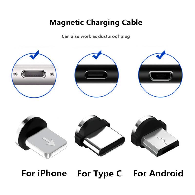 Lisslune | Magnetic Multi-Device Fast Charging Adapter for iPhone & Android - Versatile Power Solution