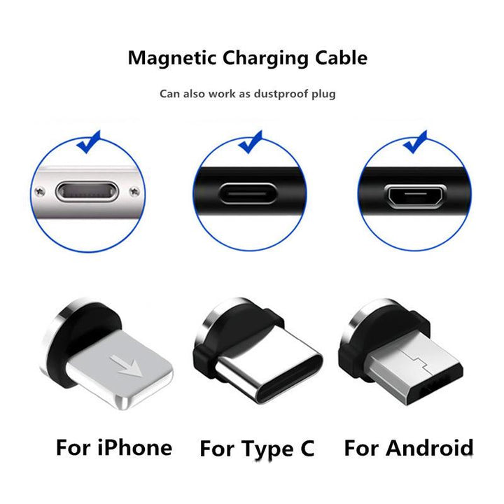 Lisslune | Magnetic Multi-Device Fast Charging Adapter for iPhone & Android - Versatile Power Solution