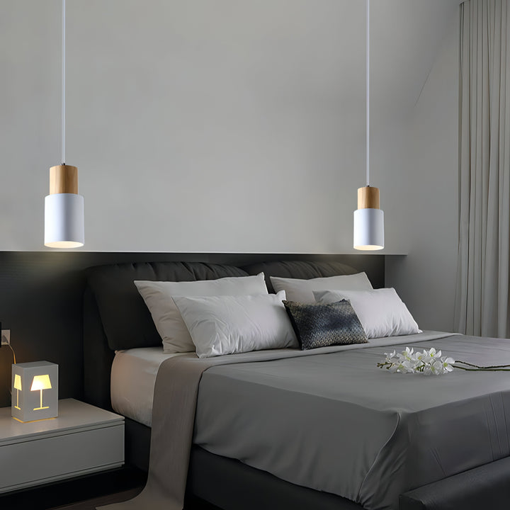 Lisslune | Jaziel - Round Wood Nordic Hanging Pendant Lamp