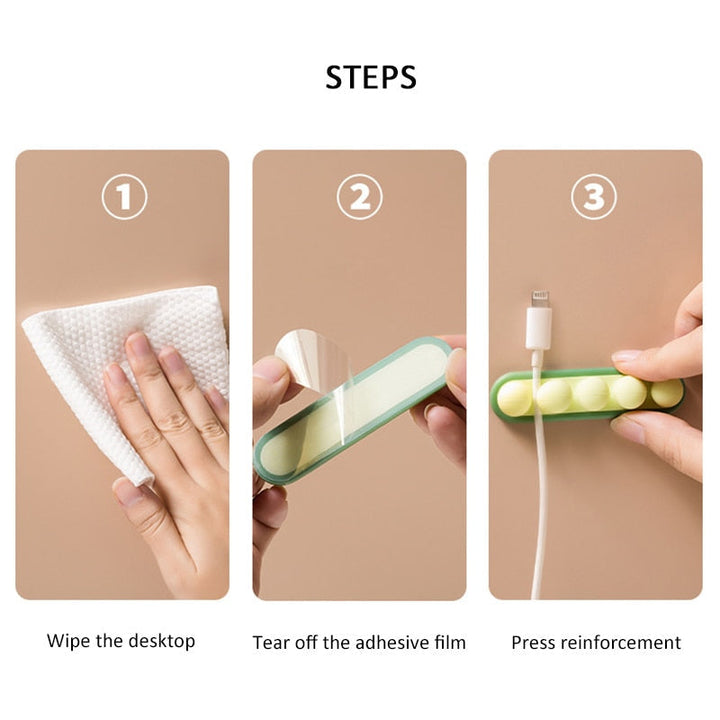 Lisslune | Multipurpose Pastel USB Cable Organizer