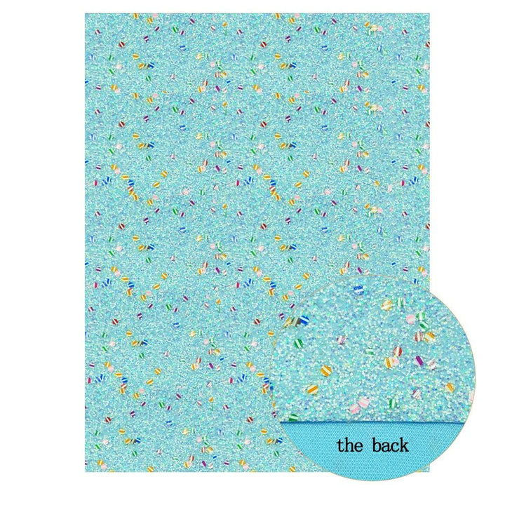 Lisslune | Irisdente Blue Snake Glossy Fabric for Creative Crafting