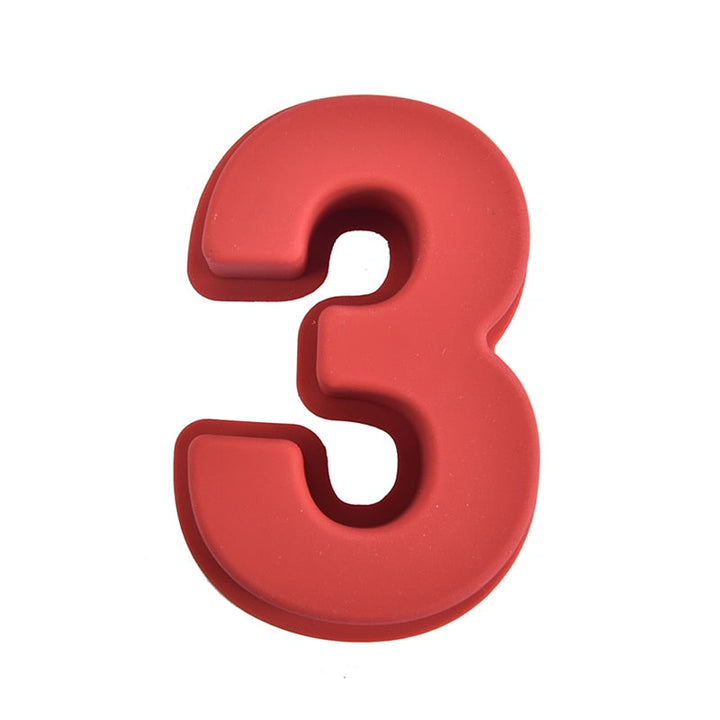 Lisslune | Silicone Number Cake Mold for Numbers 0-9