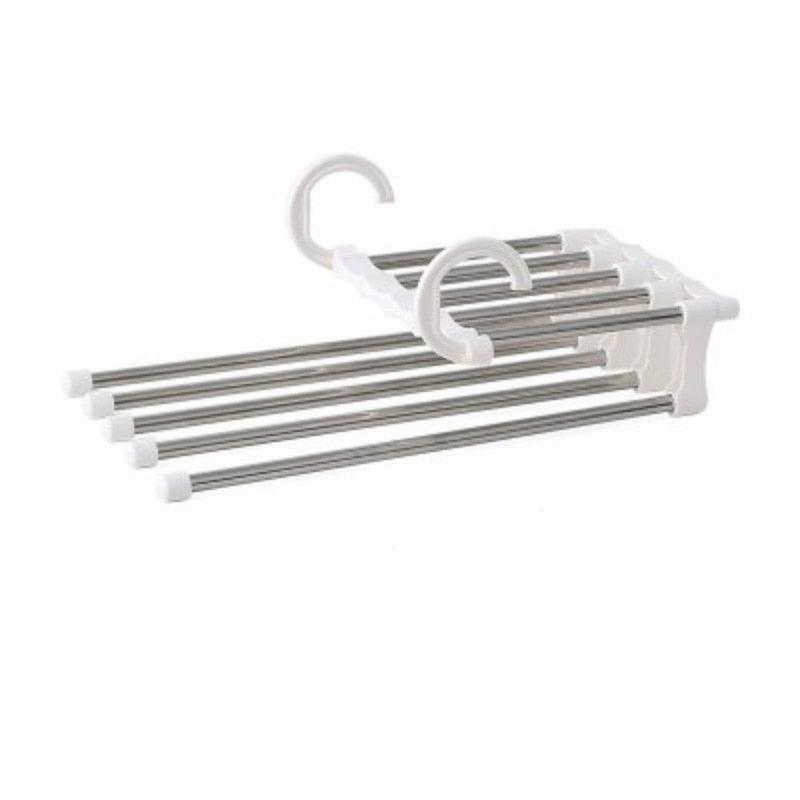 Lisslune | Adjustable 5-in-1 Stainless Steel Pants Organizer Rack