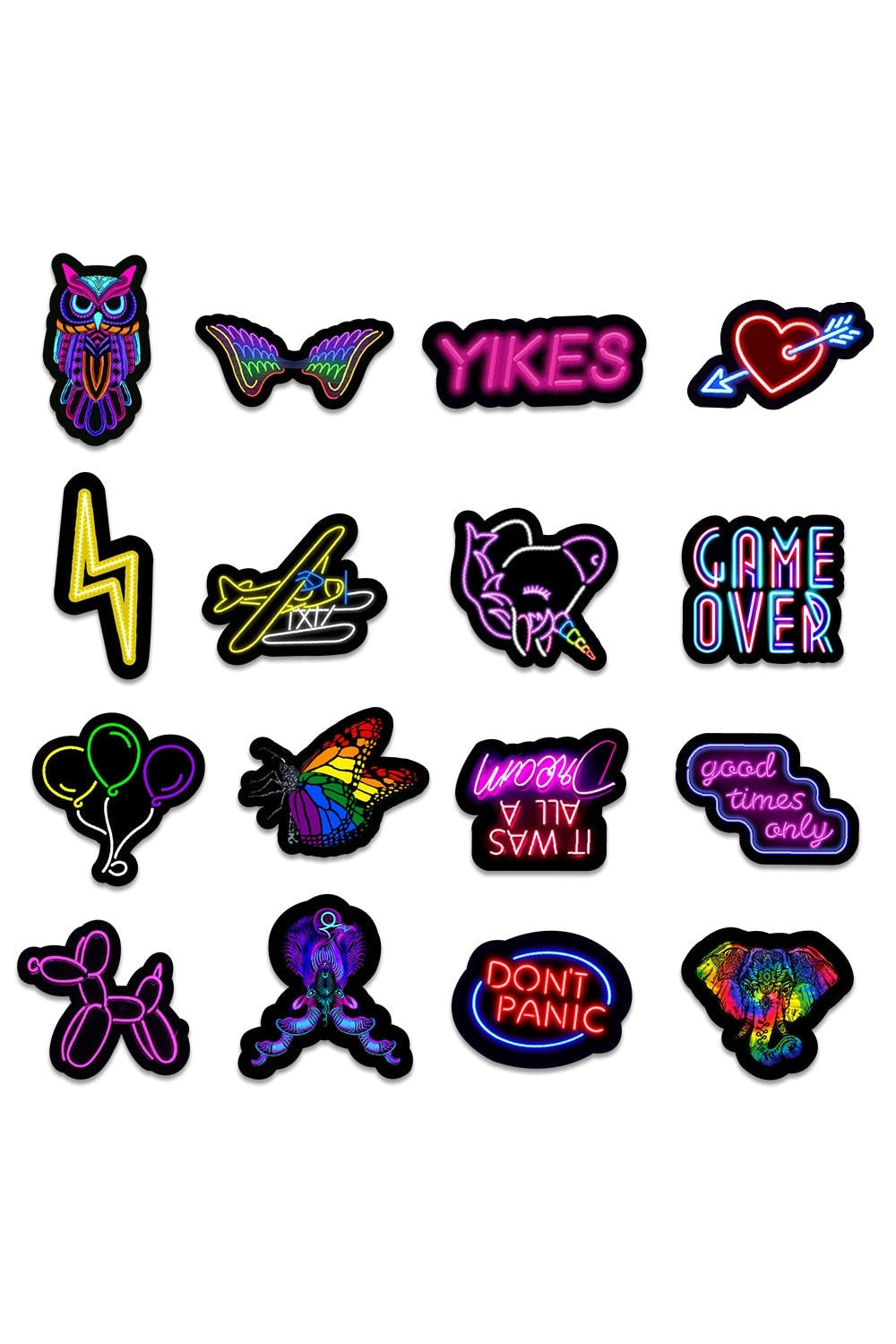 Lisslune | Theme Neon Scrapbooking Stickers