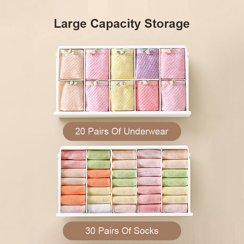 Lisslune | Closet Wise Self-Adhesive Space Saving Organizer Box