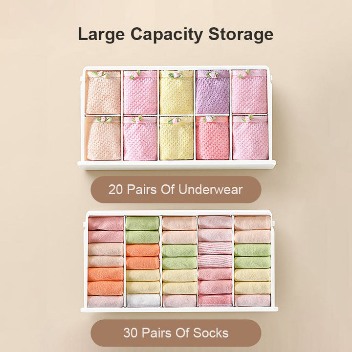 Lisslune | Closet Wise Self-Adhesive Space Saving Organizer Box