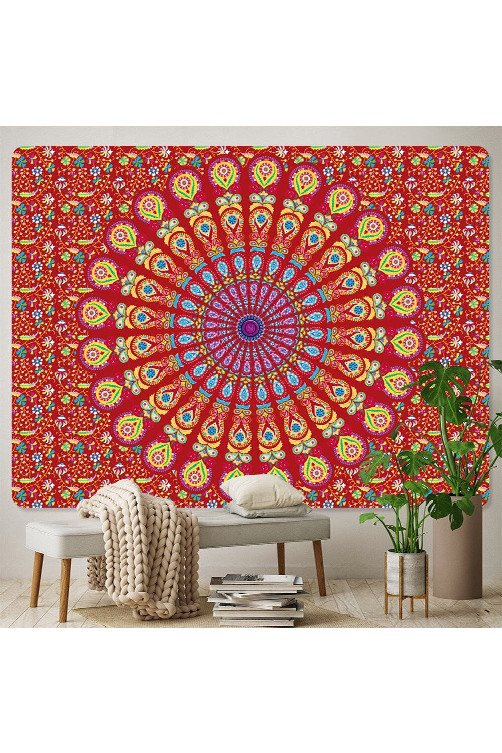 Lisslune | Trippy Mandala Wall Tapestry