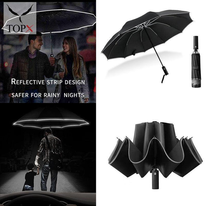 Lisslune | Stylish 10-rib Compact Automatic Umbrella - Resilient and Trendy