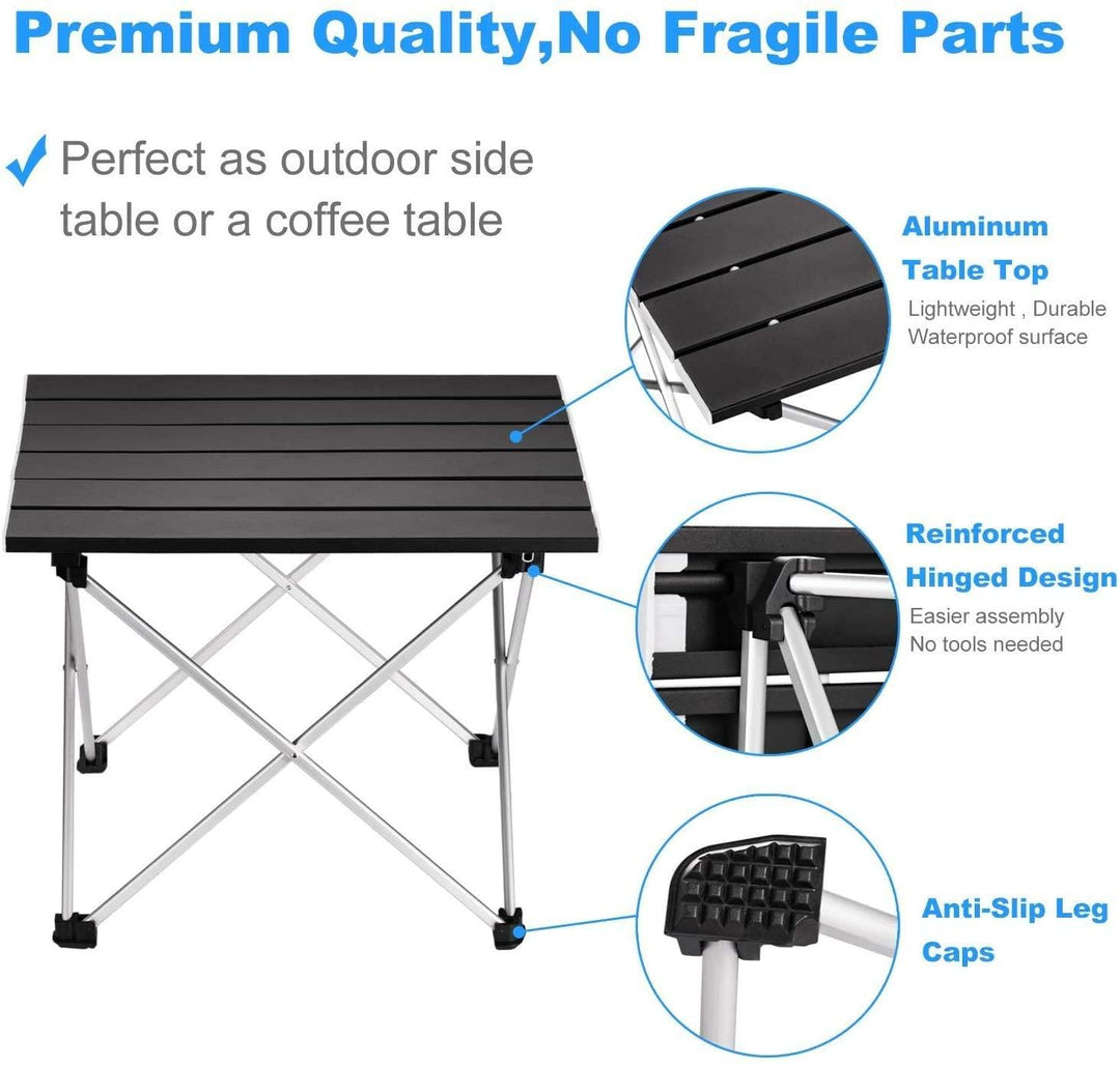 Lisslune | Portable ultra-lightweight aluminum camping table for adventurers