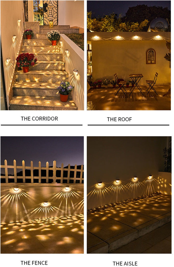 Lisslune | NoirRay – Solar Wall Lamp with Elegant Modern Glow