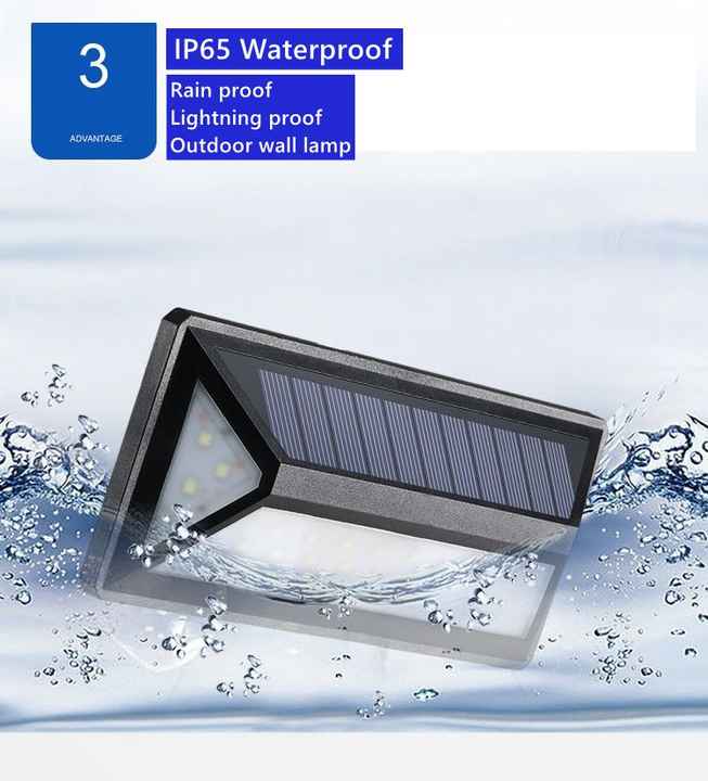 Lisslune | Modern Solar LED Wall Light for Outdoors – Waterproof Facade Lighting with Motion Sensor