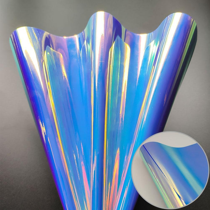 Lisslune | Reflective Holographic Iridescent Synthetic Leather - Essential Crafting Material