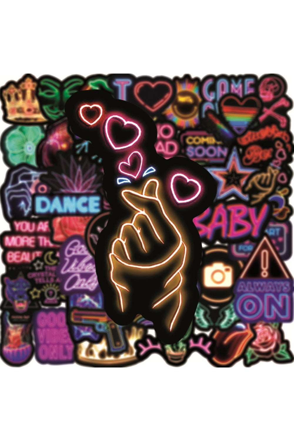 Lisslune | Style Neon Scrapbooking Sticker