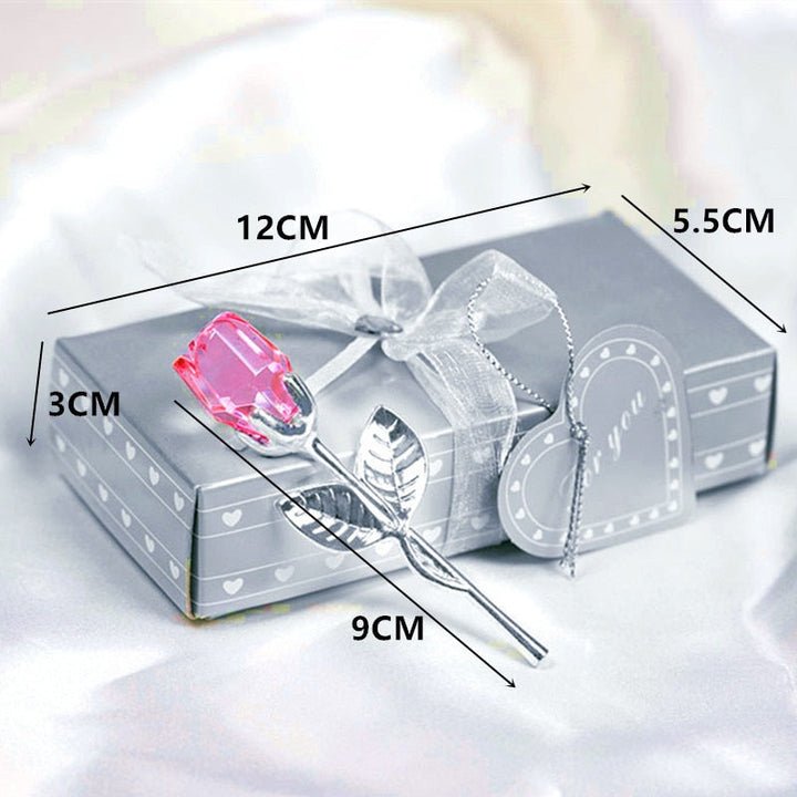 Lisslune | Luxury Crystal Rose in Gift Box – Valentine's Gift for Her