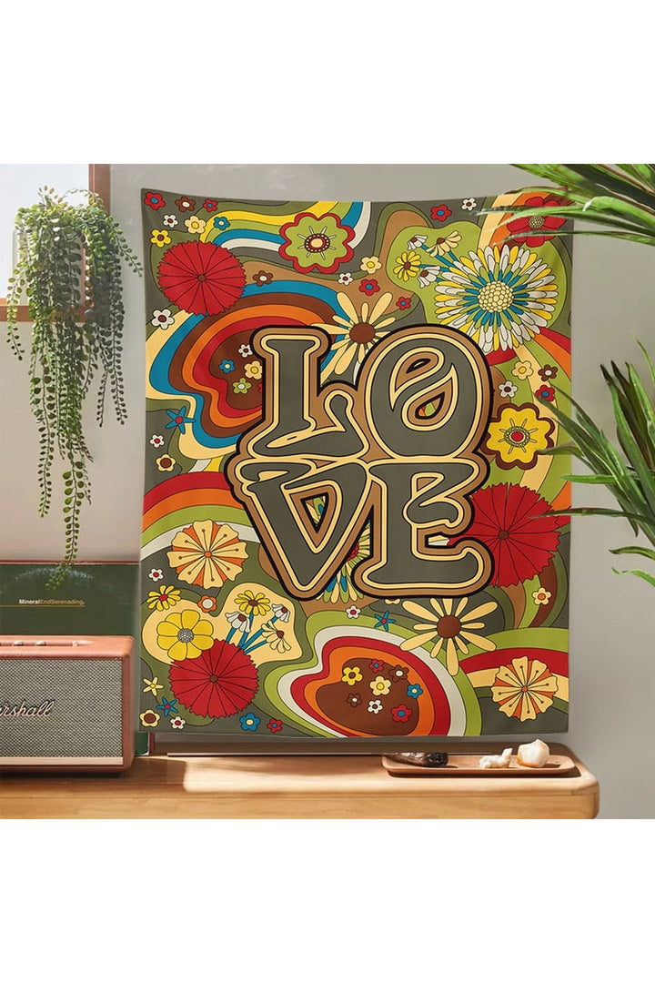 Lisslune | and flower art tapestry