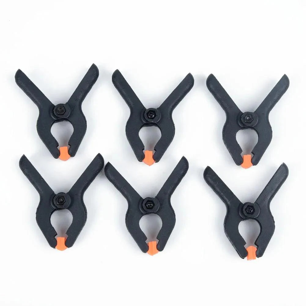 Lisslune | Sustainable 6-piece plastic clamp set with spring for woodworking and DIY tasks