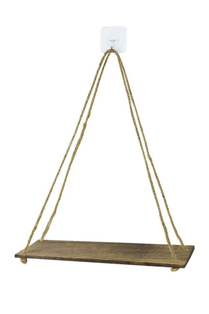 Lisslune | Aesthetic wooden swing wall shelf