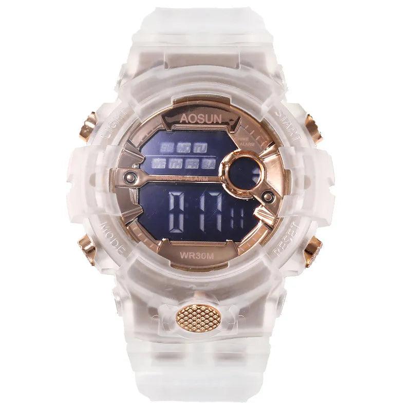 Lisslune | Vibrant Waterproof Jelly Strap Digital Watch for Kids - UTHAI CE35