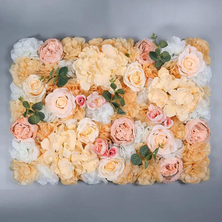 Lisslune | Elegant Flower Wall Art Handmade with Cotton, Silk and Artificial Flowers