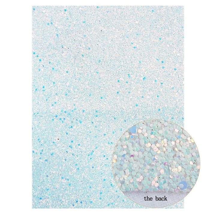 Lisslune | Glamorous Golden Purple Chunky Glitter Synthetic Leather Sheets for Creative DIY Projects