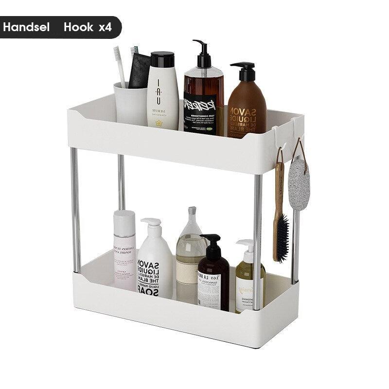Lisslune | Elegant mobile rolling storage cart with innovative Millive wheel design - smart shelf solution