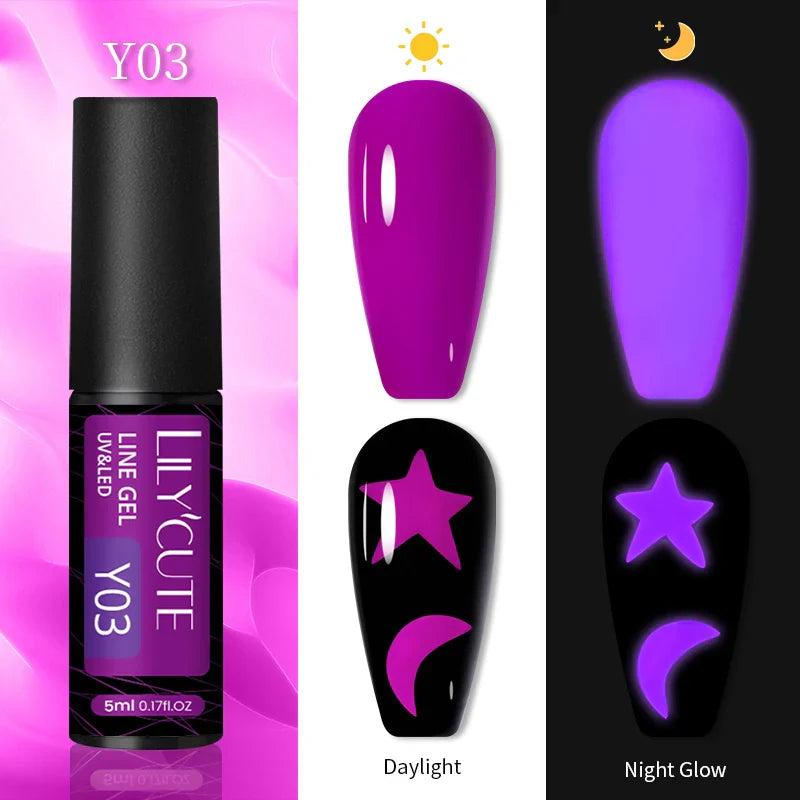 Rynx | 5ML Silver Metallic Painter Liner Gel Nail Polish Super Bright Mirror Drawing Gel Semi Permanent Line French Nail Art