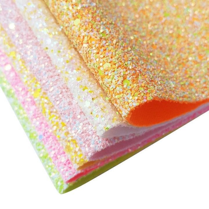 Lisslune | Glittering Chunky PU Leather Look: The Ultimate DIY Craft Companion