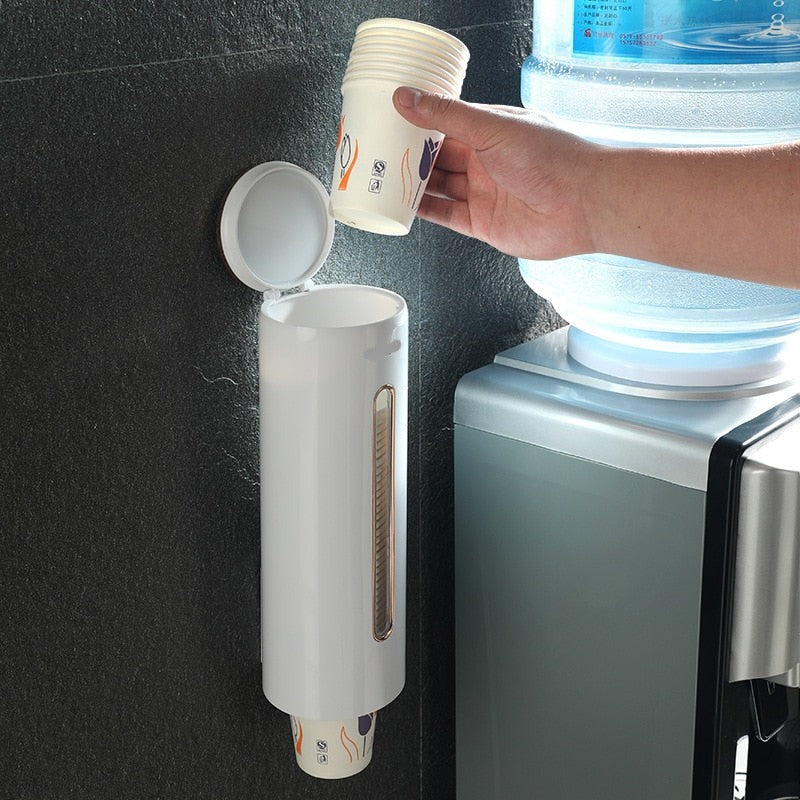Lisslune | Self-Adhesive Disposable Paper Cup Dispenser