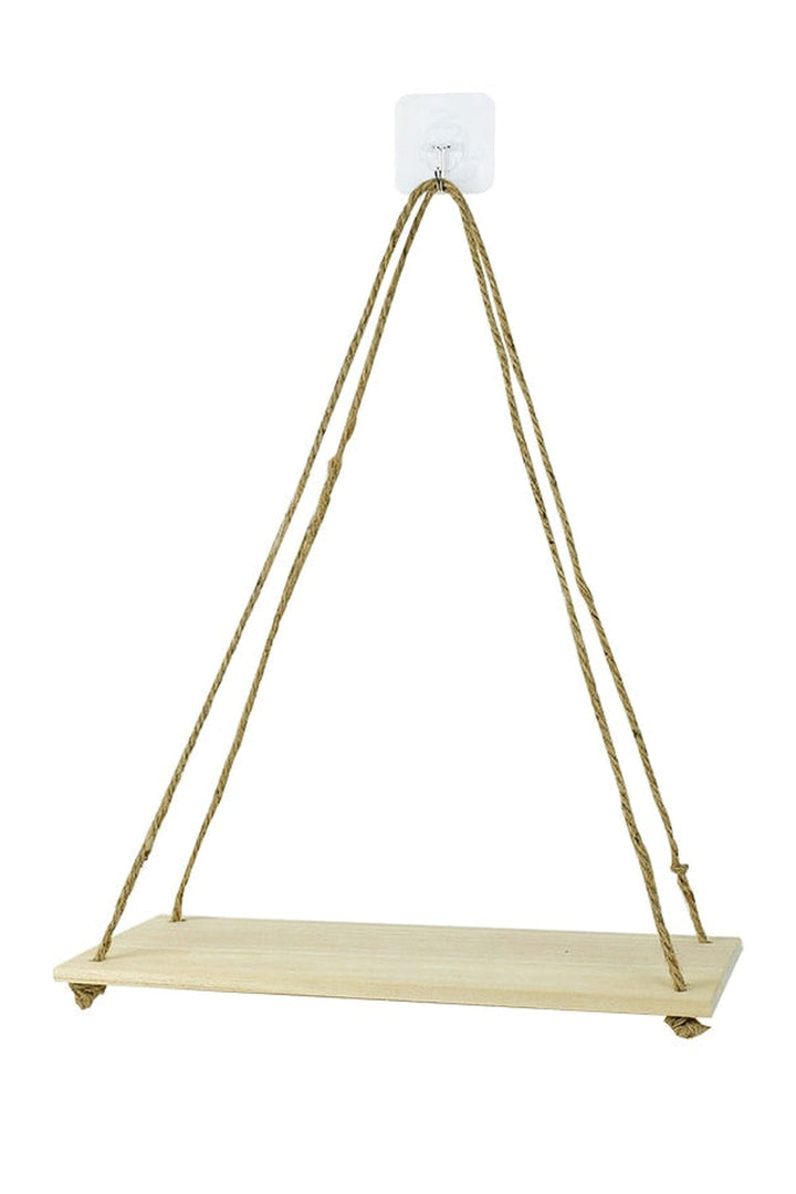 Lisslune | Aesthetic wooden swing wall shelf