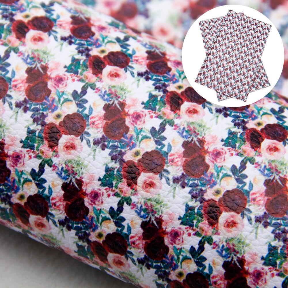Lisslune | Floral Elegance Synthetic Leather Creative Sheets