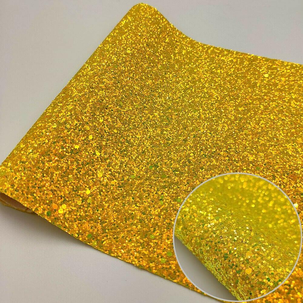 Lisslune | Shiny Gem Star Chunky Glitter Synthetic Leather - Premium Craft Vinyl