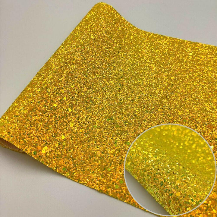 Lisslune | Shiny Gem Star Chunky Glitter Synthetic Leather - Premium Craft Vinyl