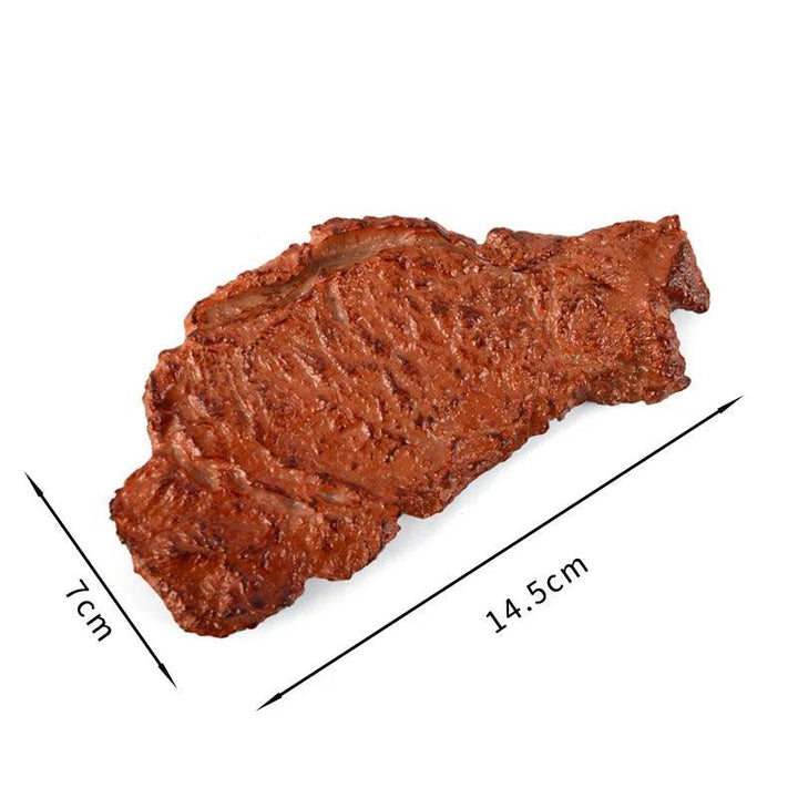 Lisslune | Realistic Miniature Steak Model for Dollhouses – Perfect Artificial Food Props for Creative Play and Photography