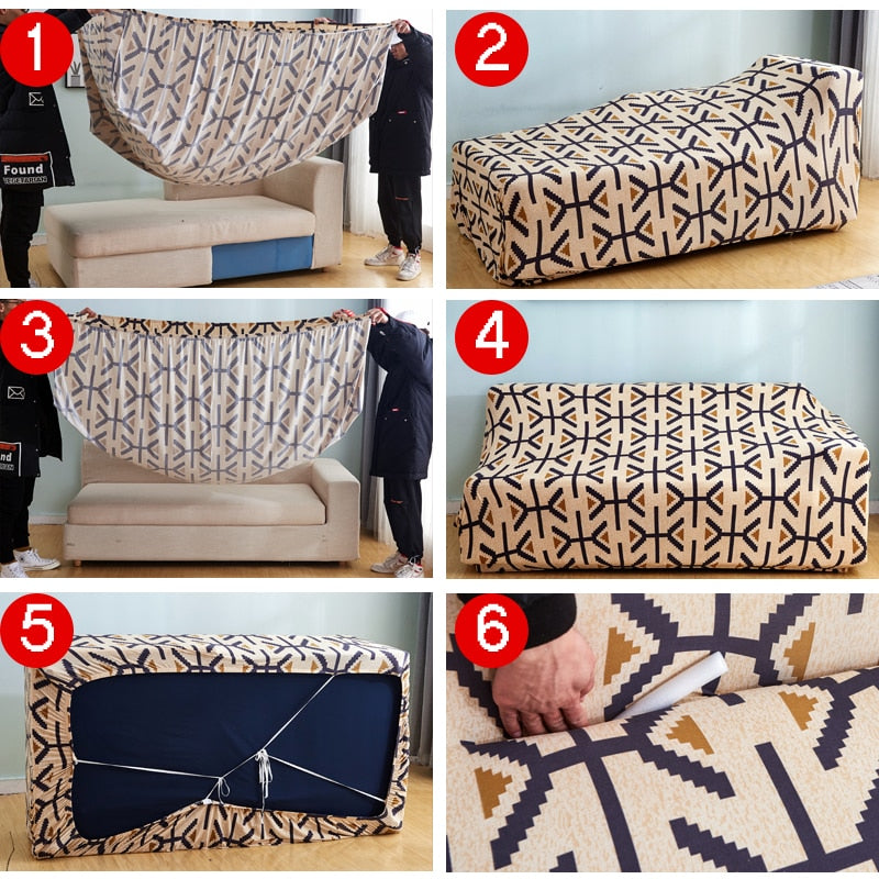 Lisslune | Modern Non-slip Colorful Elastic Sofa Cover