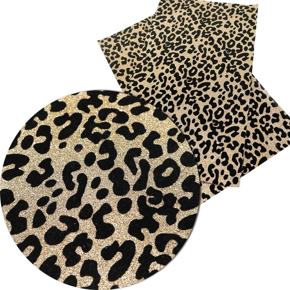 Lisslune | Chic Leopard Print Synthetic Leather Craft Kit - Essential DIY Materials