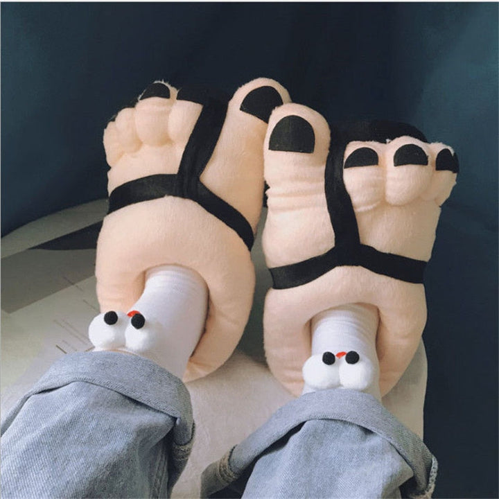 Lisslune | Funny Giant Foot Plush Winter Oversized Slipper