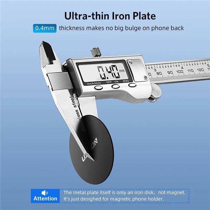 Lisslune | Magnetic iPhone Holder with Metal Plate - Versatile Hands-Free Holder for All Models
