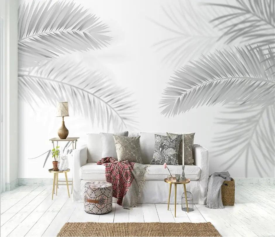 Lisslune | Peaceful Tropical Oasis 3D Wall Mural - Custom Sizes Available