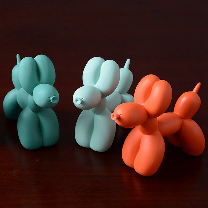 Lisslune | BalloonDog Lively Dog Sculpture | Pop-Art Decoration | Modern Home Decor | Handmade Statue