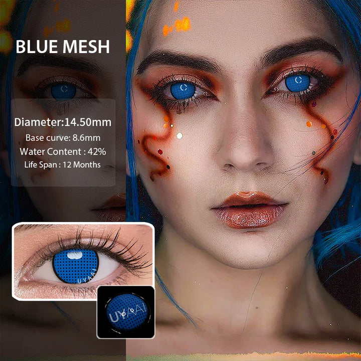 Rynx | 1 Pair Anime Cosplay Contact Lenses Color Contact Lenses Anime Lenses Red Lenses White Lenses Anime Accessories Pink Lenses