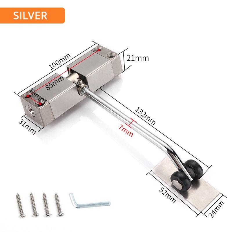 Lisslune | Versatile adjustable door closer made of stainless steel for all door sizes